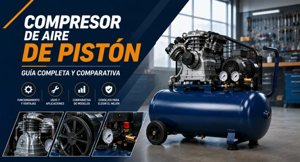 Compresor de Aire de Pistón Guía Completa y Comparativa